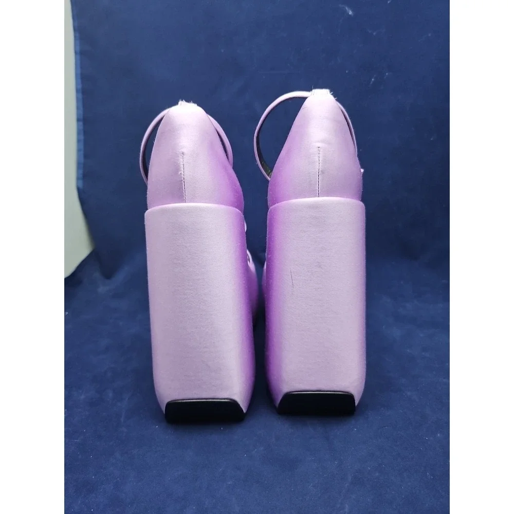 Versace Platform Sandals Shoes Nashville Summer Nights Sz 7  Lilac Purple Heels